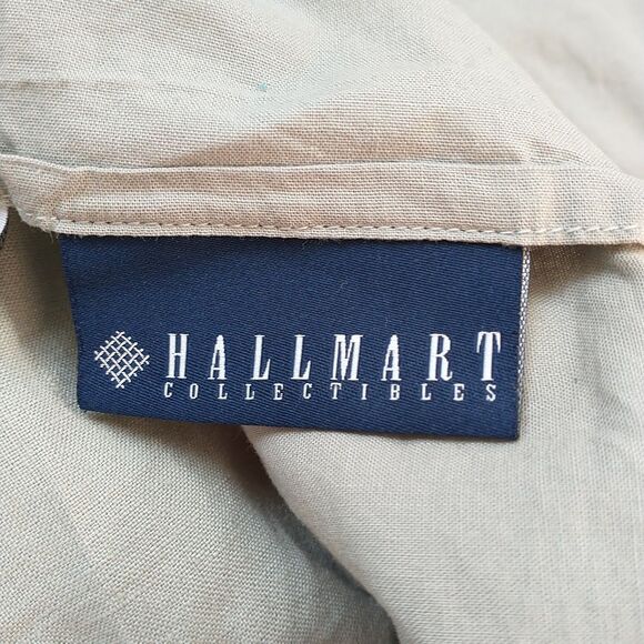 HALLMART Collectibles Pillowcase 100% Linen 100% Cotton Green Standard Size 1x - Picture 5 of 7